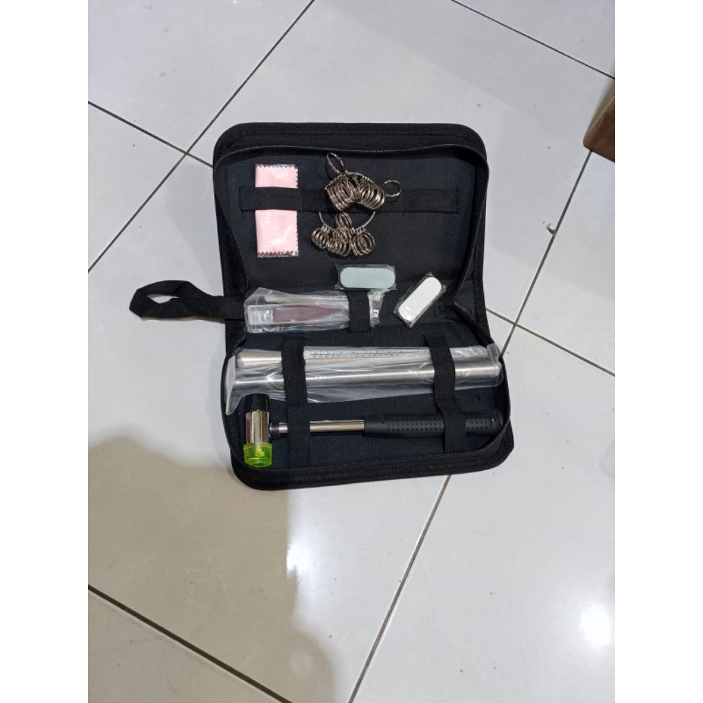 Satu Set Alat Manual Buat Membesarkan cincin dan ukur Cincin emas lengkap dengan tas