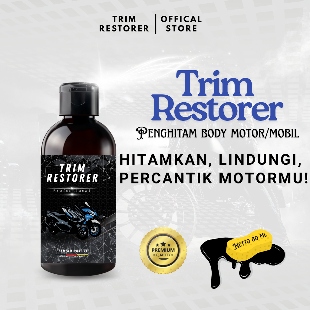 Penghitam Body Motor Permanen & Pelindung UV - Cairan Penghitam Plastik Kasar