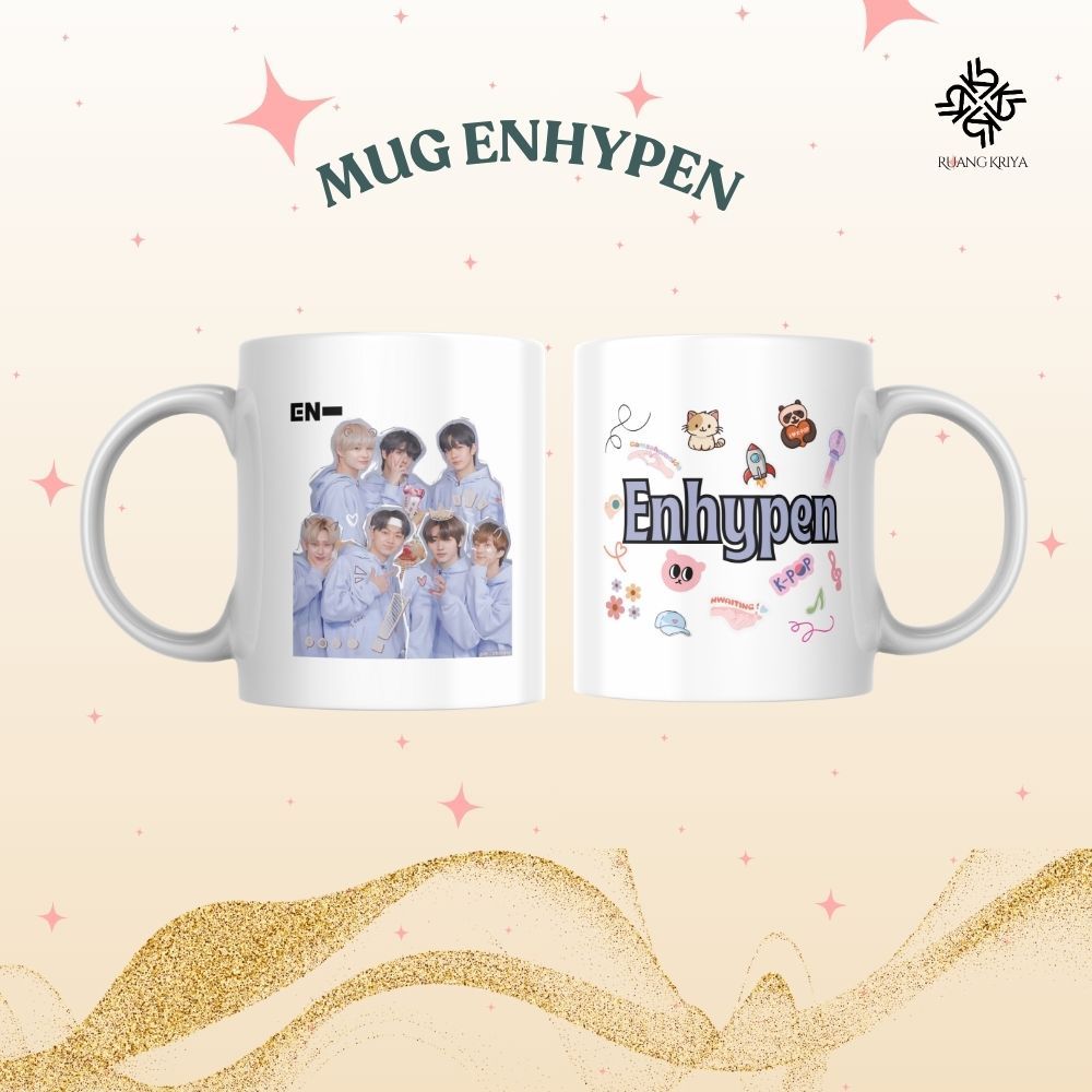 GIFT MUG KPOP ENHYPEN - GELAS ENHYPEN by Ruang Kriya