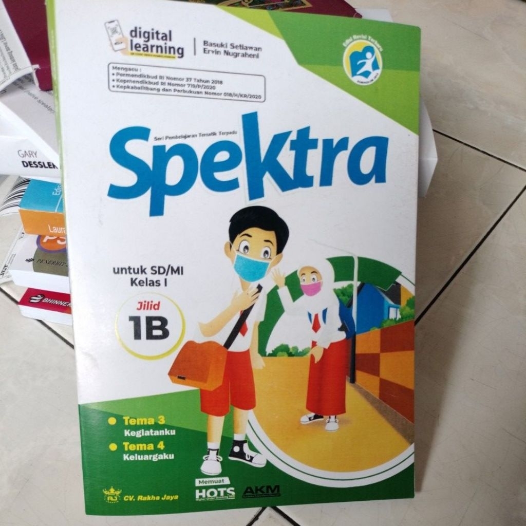 Spektra untuk SD/MI kelas 1 jilid 1B