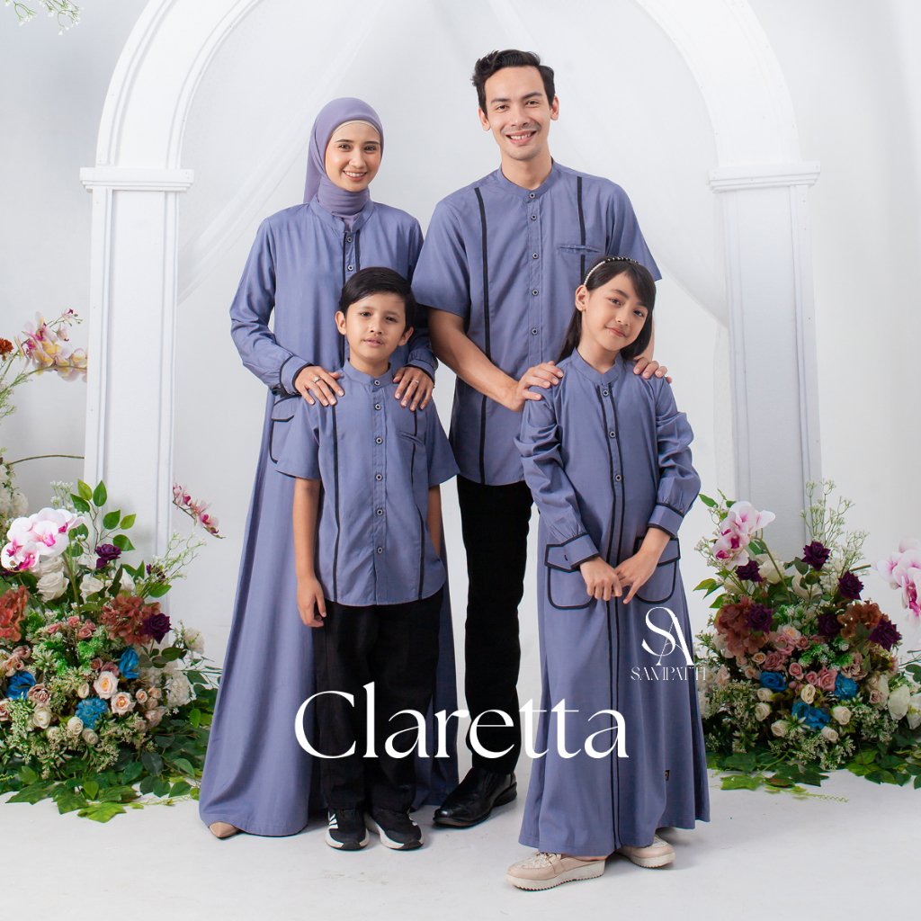 Sarimbit Sampatti - Clareta Series Sarimbit Keluarga (Lava Smoke) - Sarimbit Keluarga Muslim 2026 - 