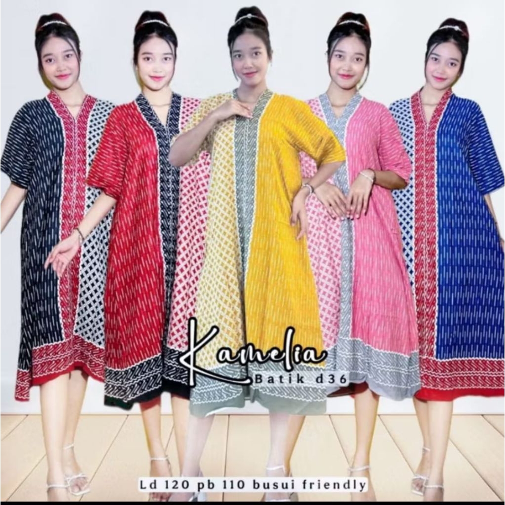 Baju Daster Wanita | Bahan Rayon Premium - [Daster Batik] lengan pendek | Kamelia Batik
