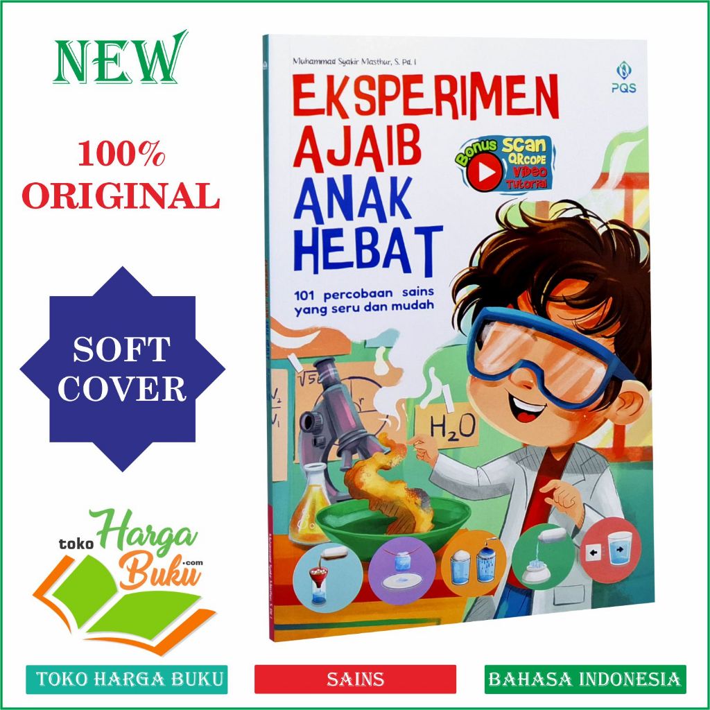 Foto Eksperimen Ajaib Anak Hebat 101 Percobaan Sains yang Seru dan Mudah Full Color Buku Anak - PQS