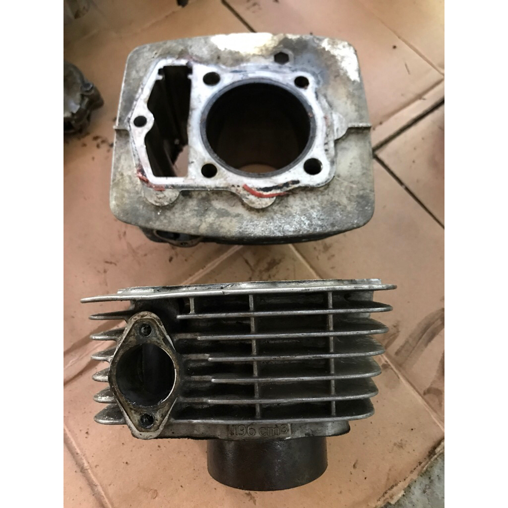 BLOK ATAU BURING SILINDER BLOK TIGER BAHAN SHOK OZ BESAR ATAU LINER  RETAK