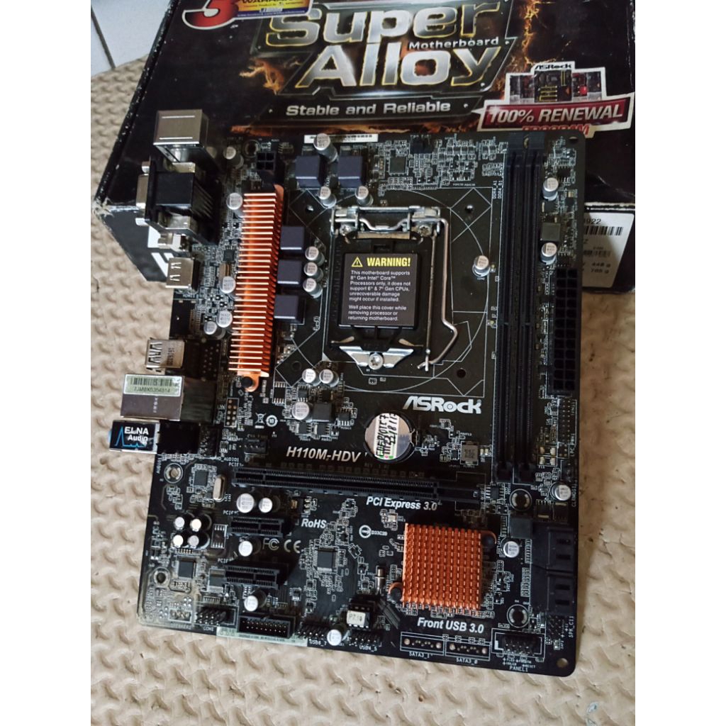 ASRock H110M-HDV Fullset, Mati Total.