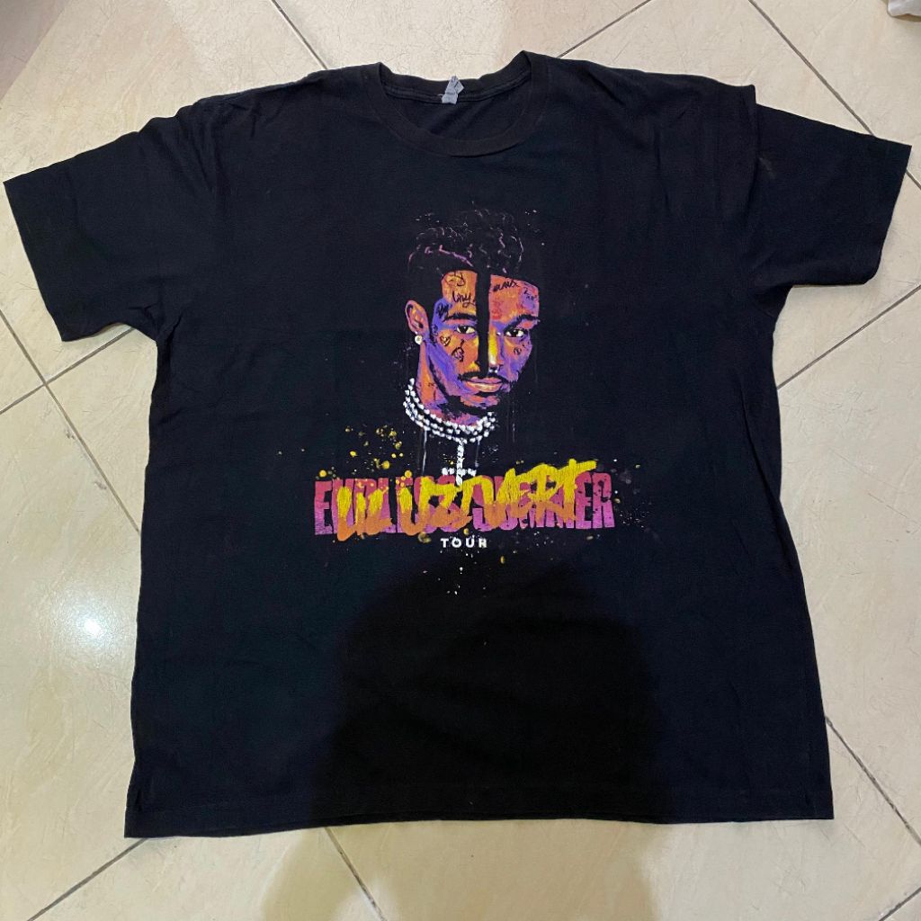 Kaos singer rapper Lil Uzi Vert tour official. Jual kaos band second Bekas murah original