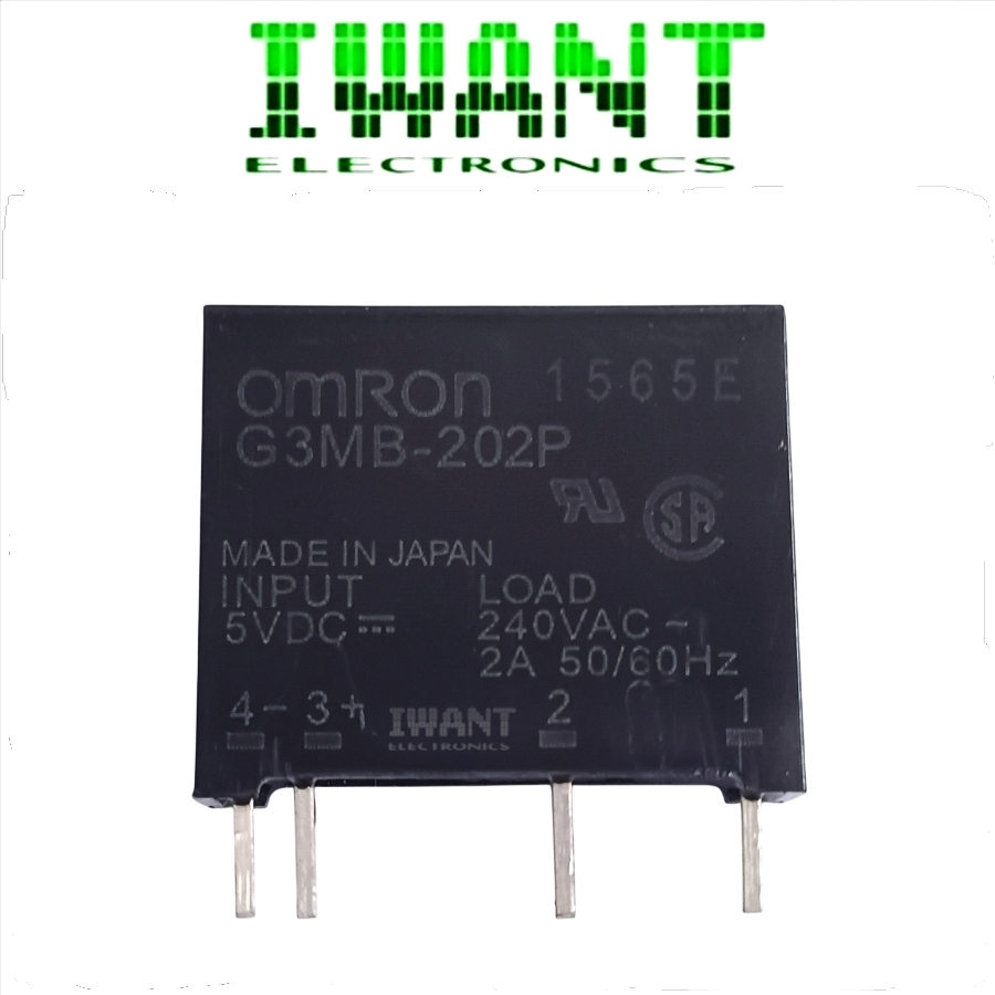 G3MB 202P 5V SOLID STATE RELAY G3MB-202P-5VDC SOLID STATE RELAY SSR OMRON 240V AC DC 2A LOAD 5 VOLT 
