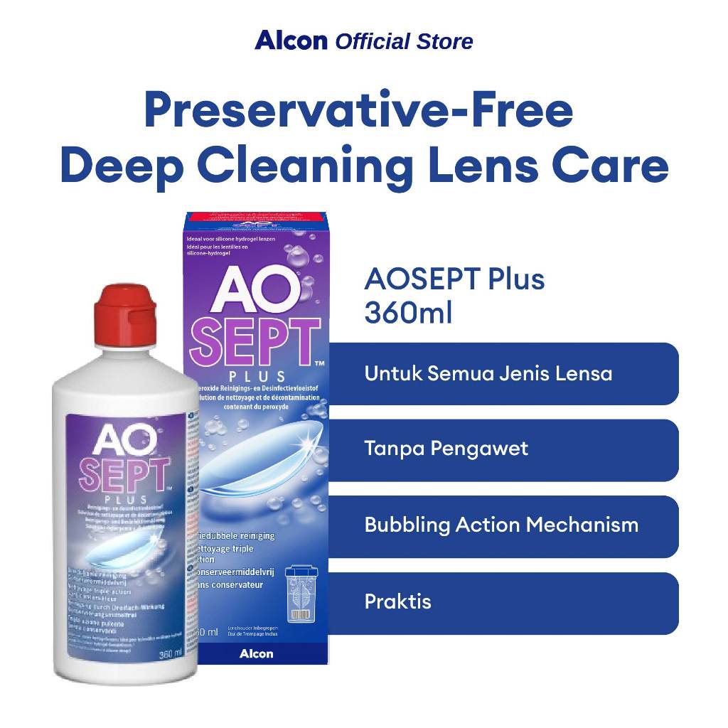 Aosept Plus Solution 360 ml | Cairan Perendam Softlens