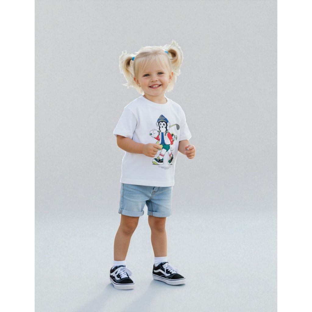 Kaos Anak Market Monkey Oversize Cotton Combed 24s