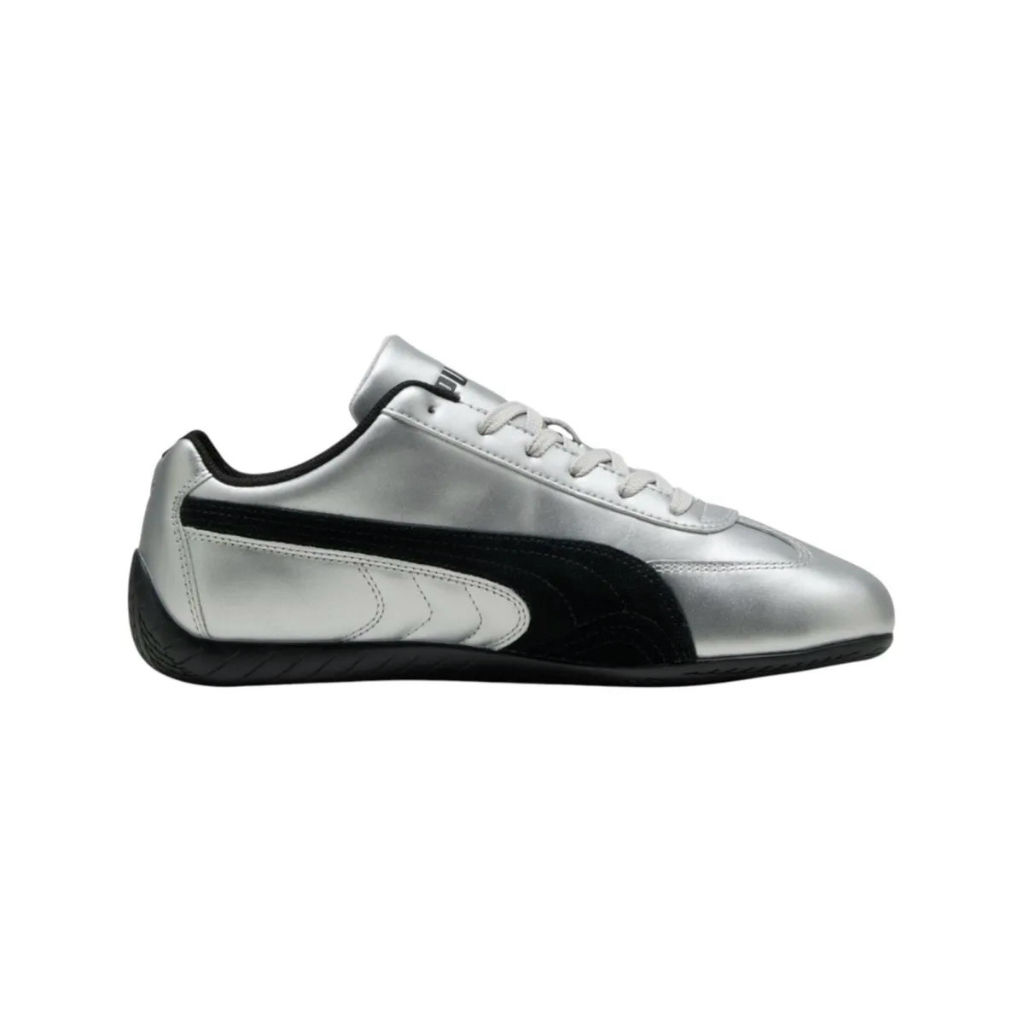 Sepatu Puma Unisex SPEEDCAT METALLIC UNISEX SNEAKERS SHOES - SILVER- BLACK