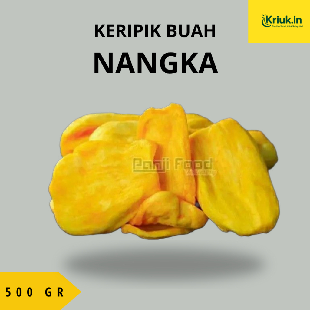 Kriuk.in Keripik Buah NANGKA 1/2 Kg Kualitas Ekspor | Panjifood | Khas Kota Malang