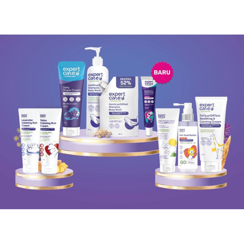 [READY FREE BUBBLEWRAP] Expert Care Daily prOATect SOOTHING & Calming Cream Lotion Kulit Bayi Sensit