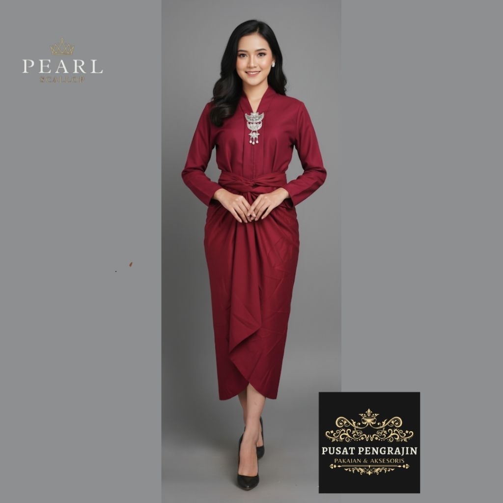 Setelan Kebaya Katun Jepang Polos