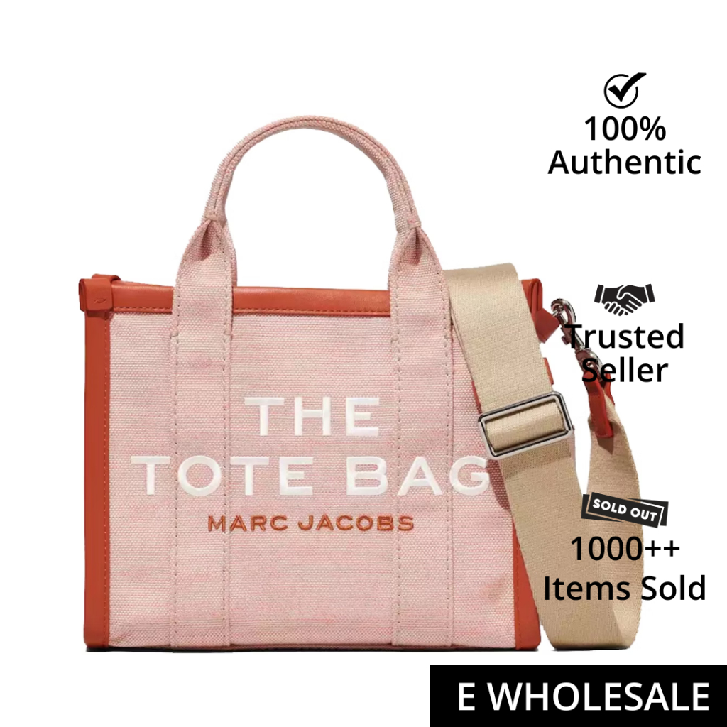 Marc Jacobs Small Tote Bag Orange Rust