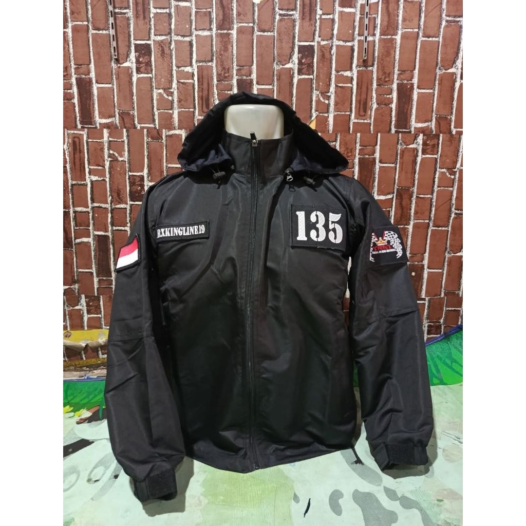 Jaket RX-king Emblem Bisa Dilepas Pasang Jaket Bomber Jaket waterproof