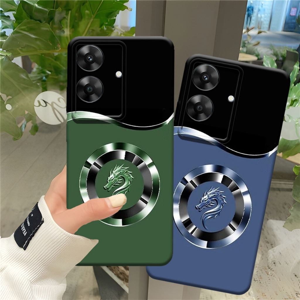 (FA-01) REAL NOTE 60X - NOTE 60 - C61 - C63 - C65 Softcase Procamera Silicon Case motif drag0n hands