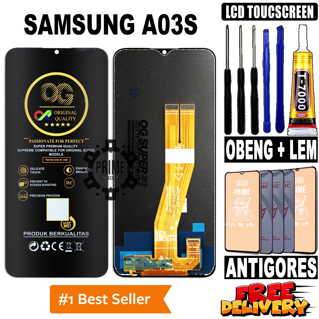 LCD SAMSUNG A03S ORIGINAL OEM LCD TOUCHSCREEN SAMSUNG A03S FULLSET