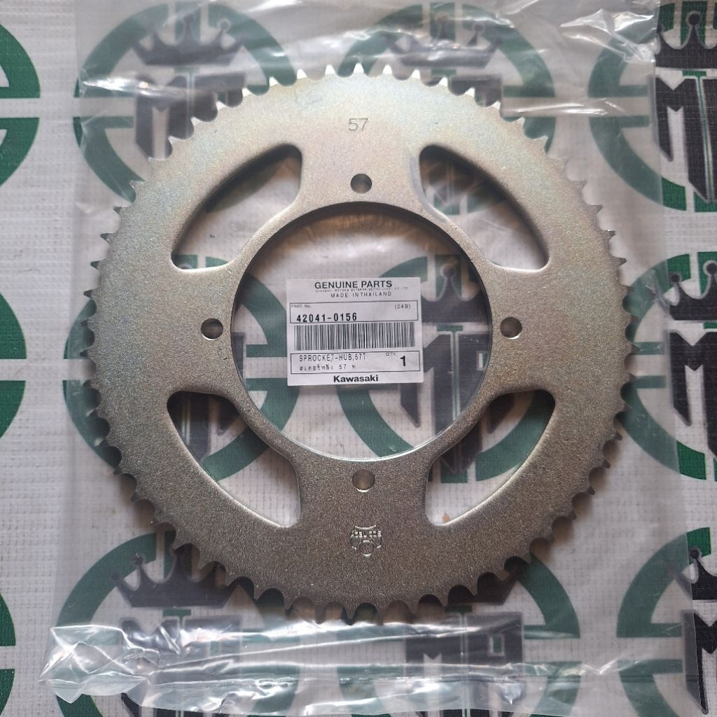 gear gir gigi tarik belakang mata 57 57t kawasaki klx 140 original