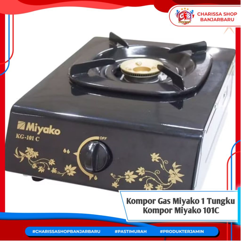Kompor Miyako KG-101C Kompor Gas 1 Tungku Kompor Gas Miyako 1 Tungku Miyako 101C