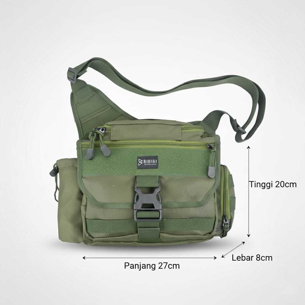 BIDIGI Bow Tas Selempang/Slingbag Army Tactical