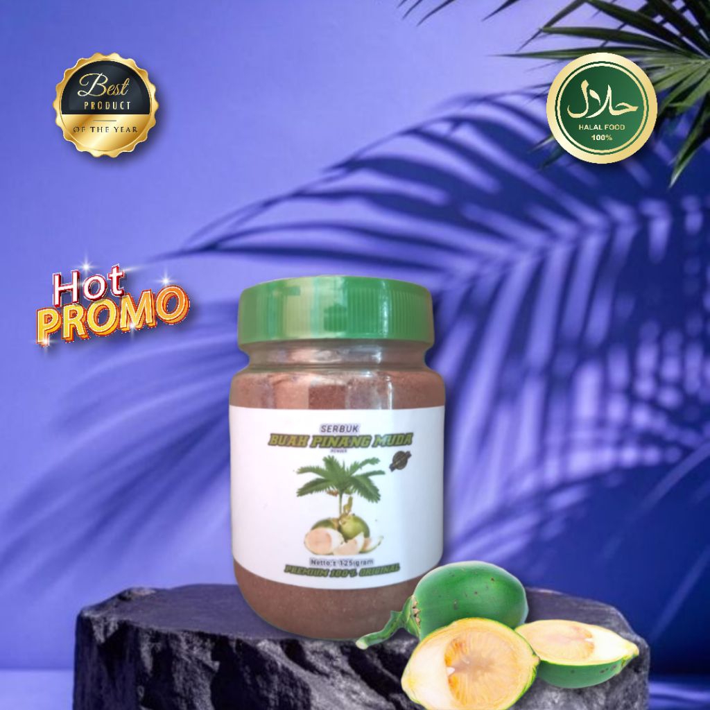 PROMO SERBUK BUAH PINANG MUDA 100% asli original penambah setamina pria
