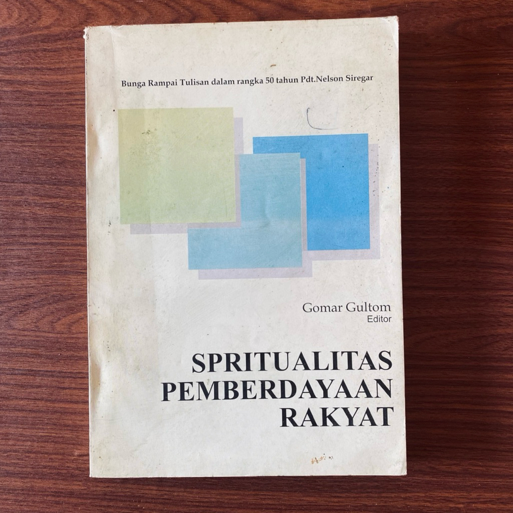 BUKU SPIRITUALITAS PEMBERDAYAAN RAKYAT - GOMAR GULTOM
