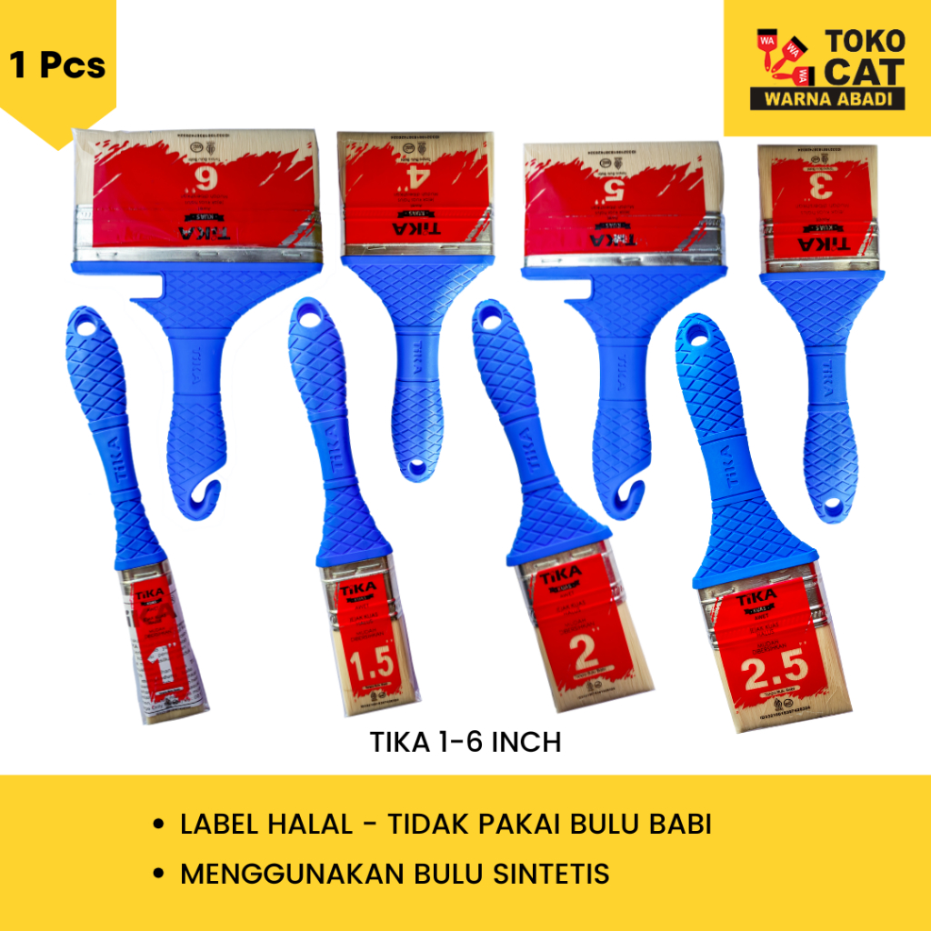 Kuas Cat Tika khusus ( KUAS CAT TEMBOK, CAT MINYAK, DLL )