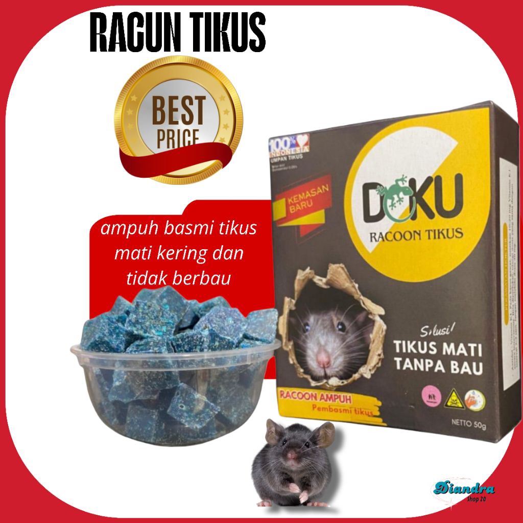 DOKU RACOON UMPAN TIKUS EFEKTIF DAN PRAKTIS