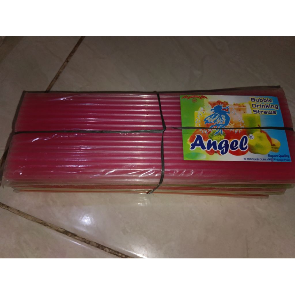 Sedotan Plastik Warna-Warni