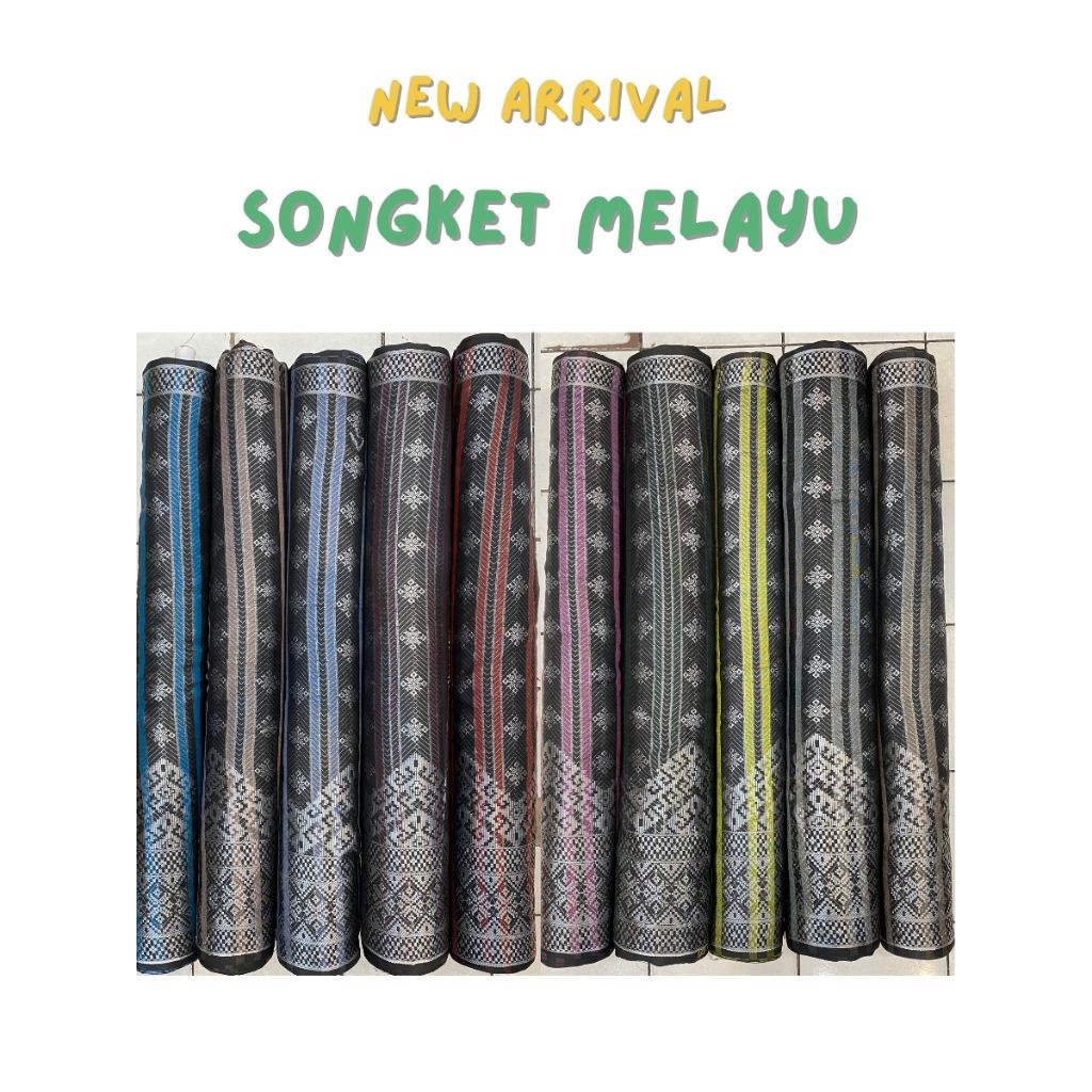 Songket Melayu Meteran / Songket Meteran Motifs Melayu Cocok Untuk Kain Songket, Rok Songket, Tanjak