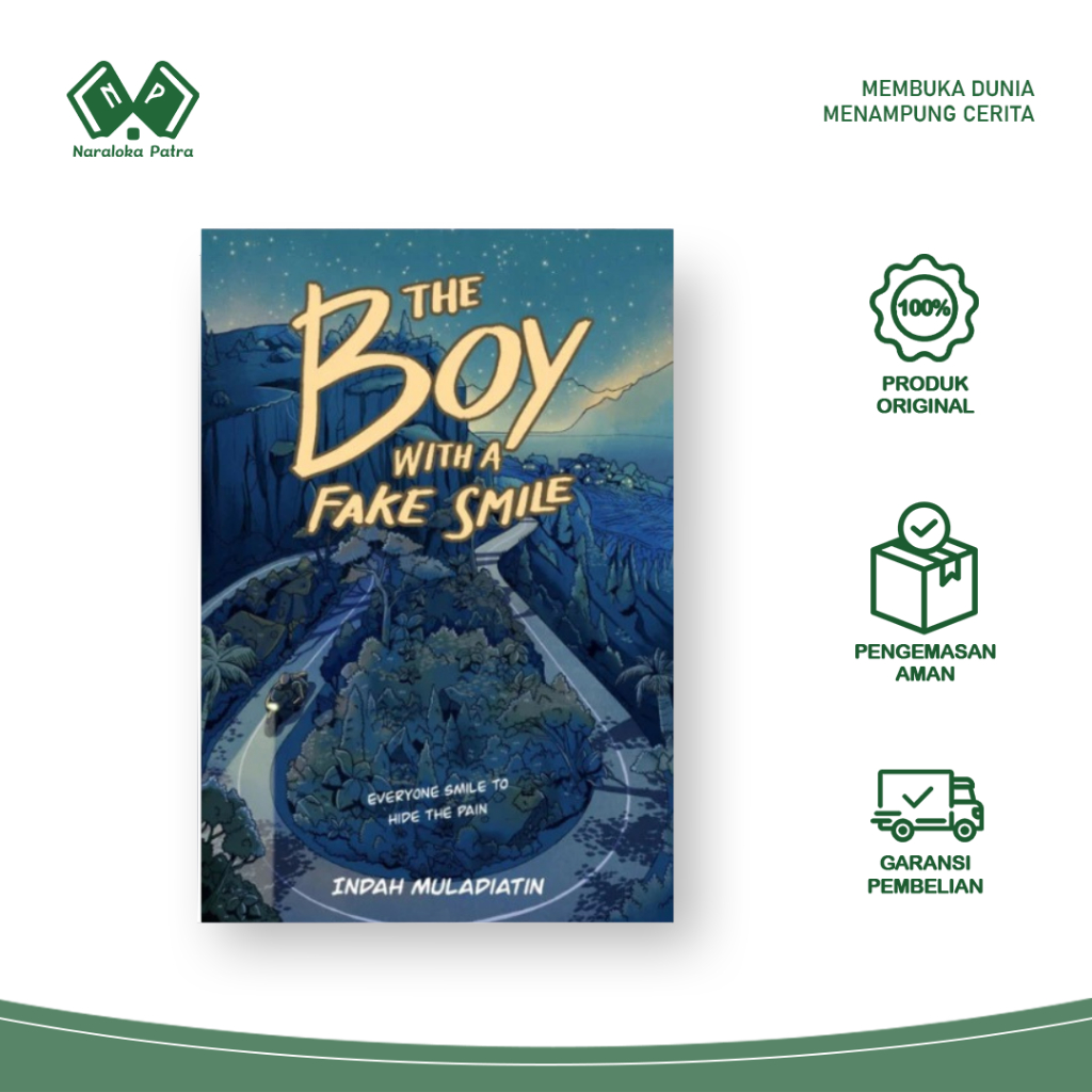 Buku Novel The Boy With A Fake Smile - Indah Muladiatin - Akad - Gratis Biaya Packing