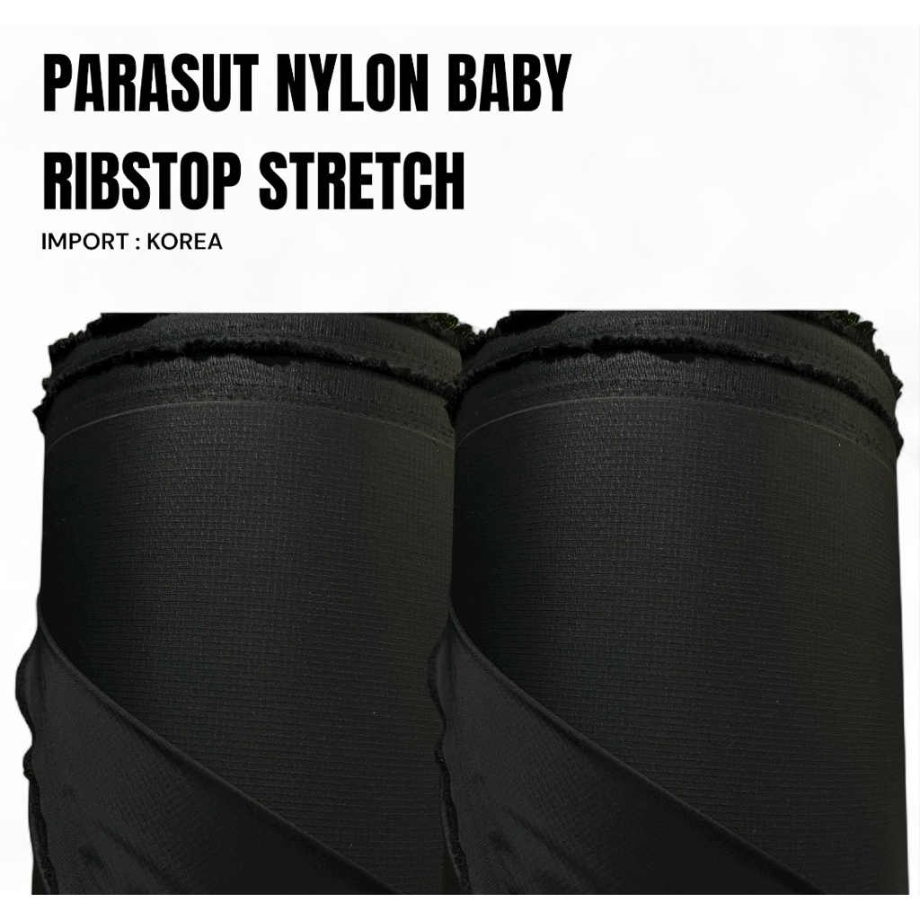 KAIN PARASUT NYLON  BABY RIPSTOP  STRETCH BAHAN ANTI AIR WATER REPELLNT
