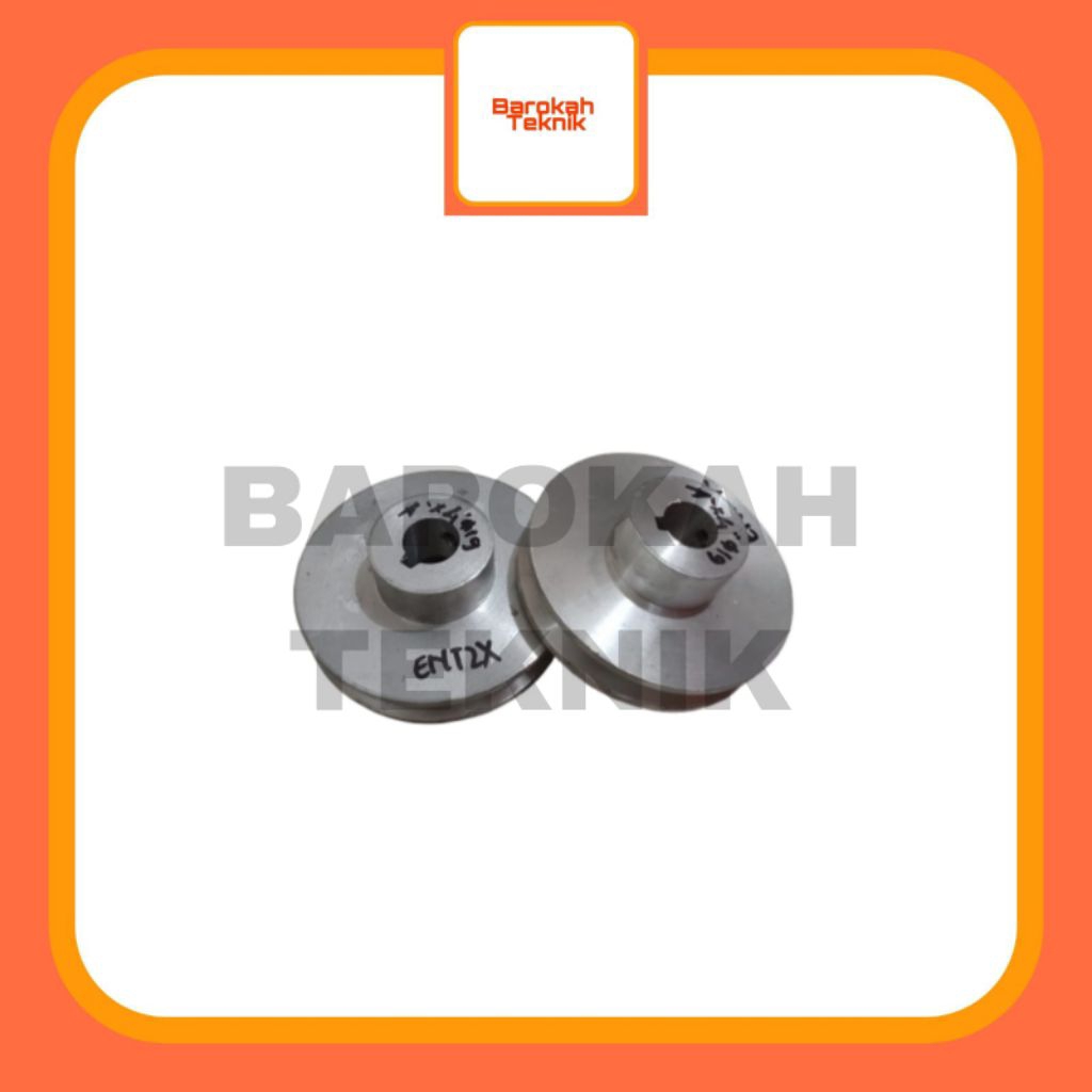 Pulley Aluminium / Pully Dinamo Penggerak / Pully Mesin Penggerak Aluminium Alur 1 4Inchi As 19