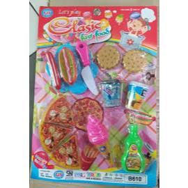 MAINAN ANAK PIZZA ES KRIM FAST FOOD SET B 610/MAINAN ANAK PEREMPUAN CEWEK MASAK MASAKAN/MAINAN EDUKA