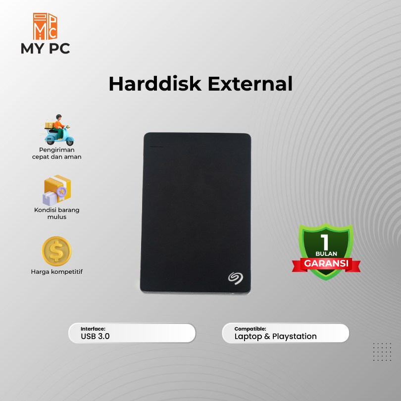 Hardisk Eksternal Seagate Slim Plus 500GB/1TB/2TB