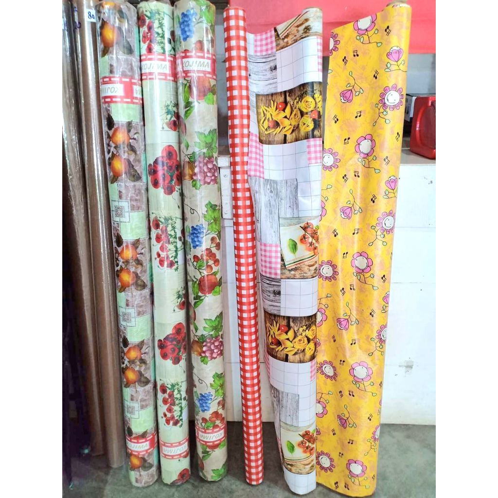 Perlak meja makan / Alas meja tamu bahan Canvas lembut kain meja / wallpaper dinding