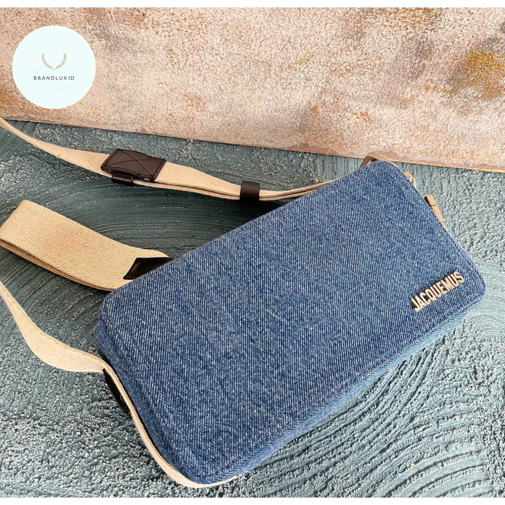 Jacquemus Camera Bag Le Cuerda Jeans Blue