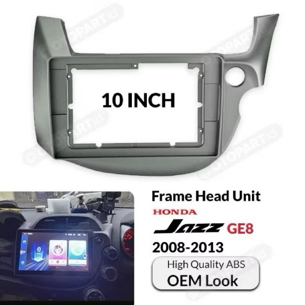 FRAME HEAD UNIT ANDROID HONDA JAZZ 10” INCH 2008-2013