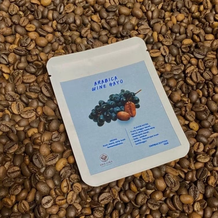 Aria Loka - Kopi Drip Bag Wine Aceh Gayo Arabica Specialty 12g