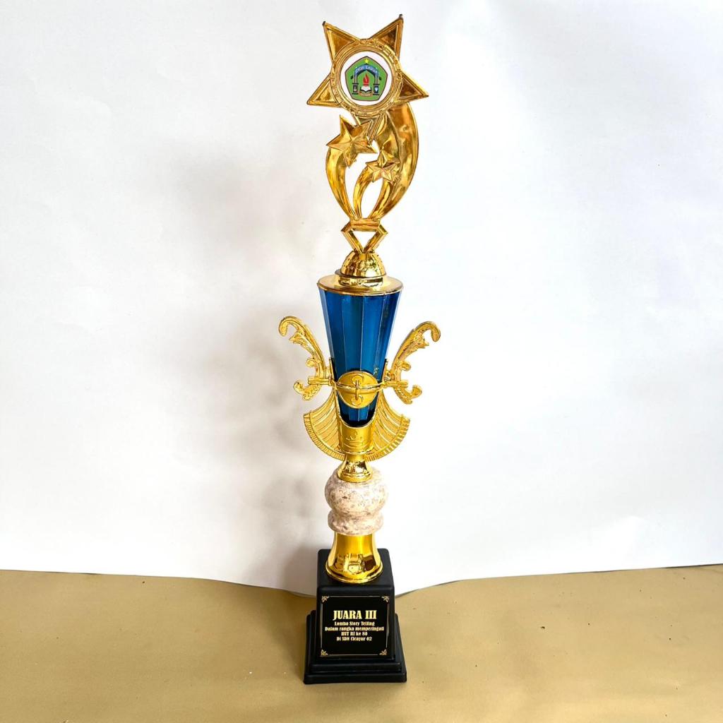 PIALA SATUAN CK IMPORT BESAR KOMBINASI MARMER GUCI 5 CM | PIALA MURAH PIALA TINGGI