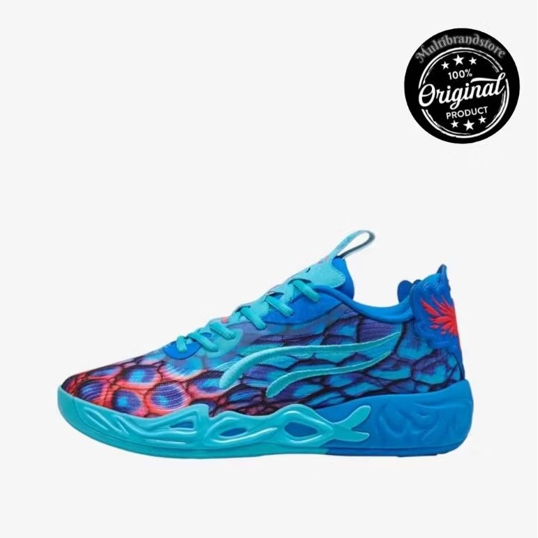 Sepatu Puma Mb.04 Lo Alien Skins Men's Basketball Shoes - Ultra Blue/Luminous