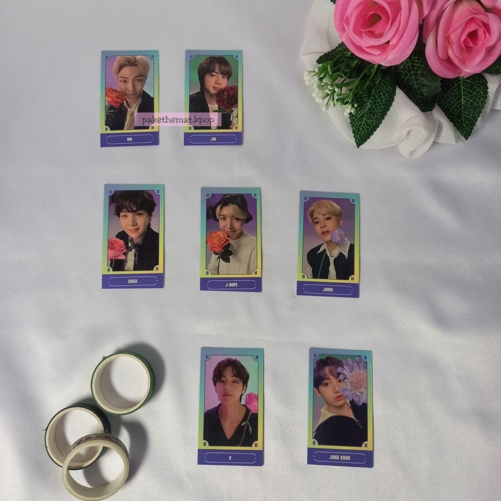[Free Merch 50k] Mini Photocard Official BTS FESTA PC RM JIN SUGA JHOPE JIMIN V TAEHYUNG JUNGKOOK