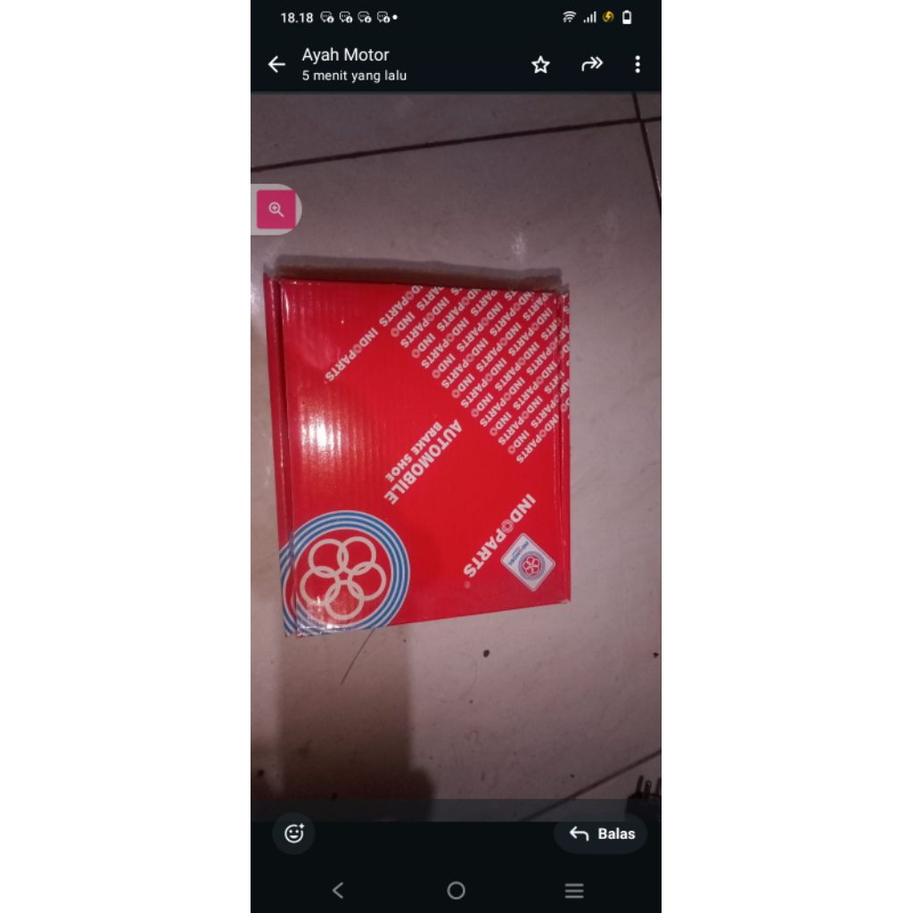 kampas rem depan hijet