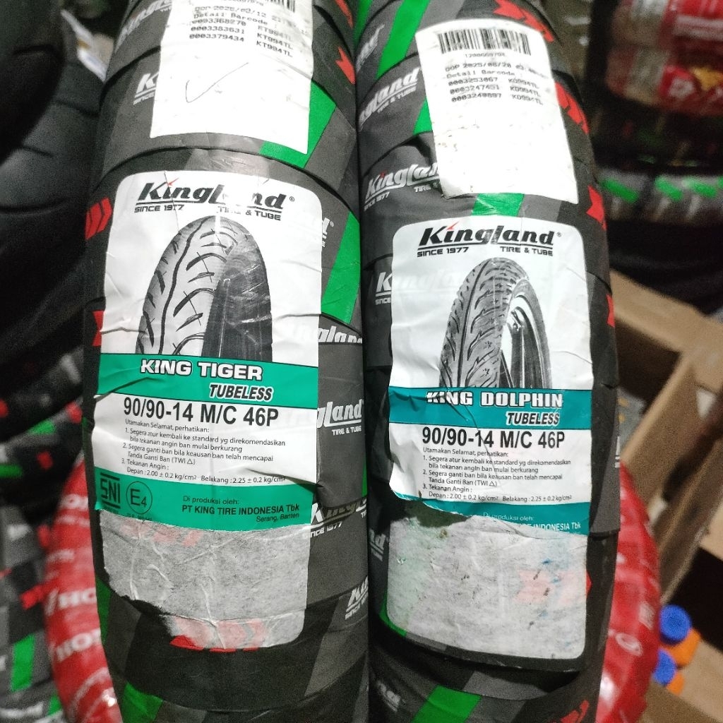 Ban Luar Kingland 90/90-14 Tubeless Untuk Matic Belakang Vario Beat Spacy Kualitas Original