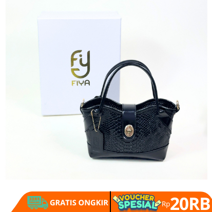 FIYA Tas Selempang Wanita-Diandra Handbag,tas slingbag-Bahan Croco-Premium Kulit buaya