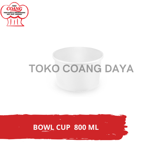 bowl cup 800 ml / paper bowl wadah penyimpanan makanan
