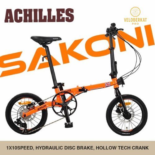 SEPEDA LIPAT UK 16 SAKONI ACHILLES GREAT BRITAIN 10 SP HYDRAULIC ORI MURAH