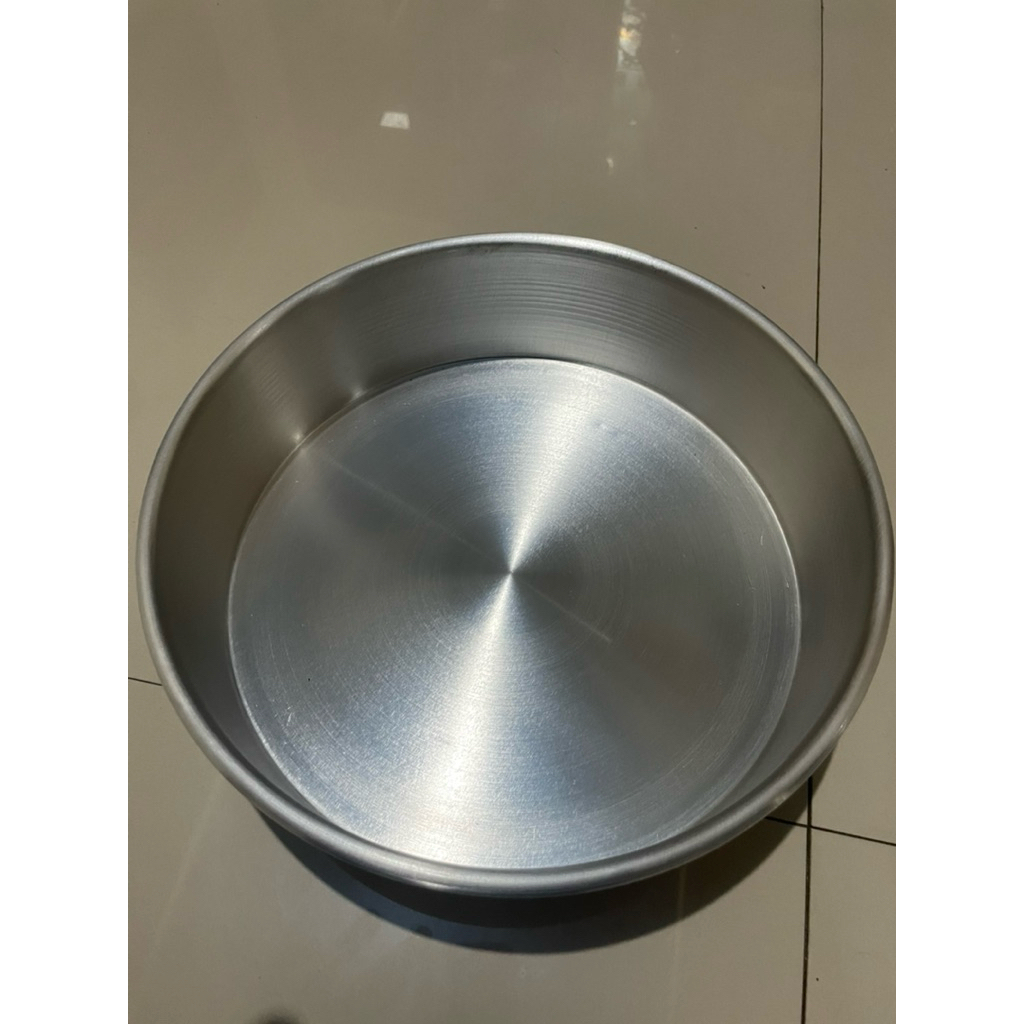 Loyang bulat press ukuran 10 12 14 16 18 20Cm tinggi 7cm