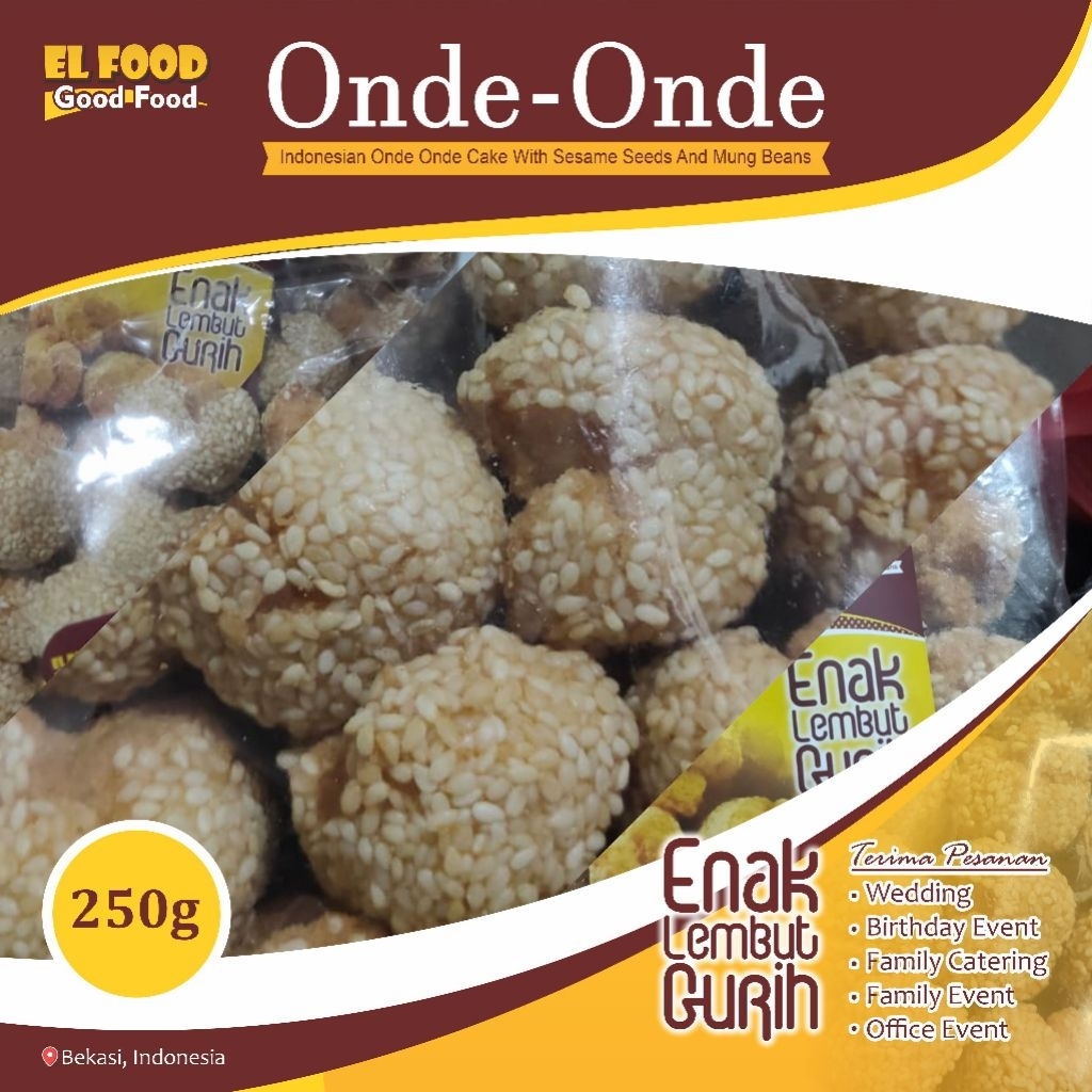 Onde Onde Ketawa 250gr Enak Empuk Gurih