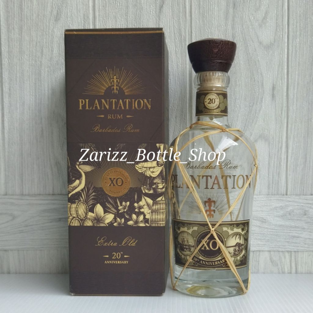 Botol Kosong Plantation Barbados Rum XO 20th Anniversary 700ml + Box